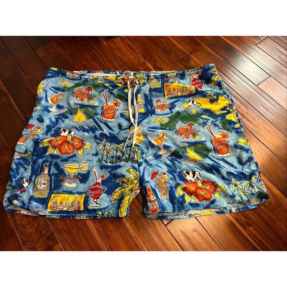 Men’s Swim Trunks 4XL XXXXL Big Dog Lined Colorful Board Shorts - Picture 1 of 16